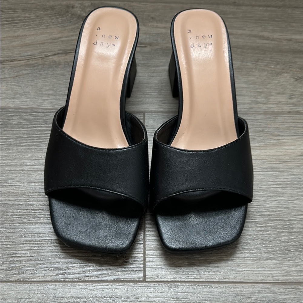 A New Day Black Women's Slide Sandals
